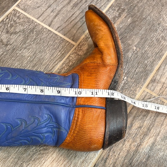 Vintage Tony Lama Two Tone Cowboy Boots, Size 6.5 - Picture 12 of 15